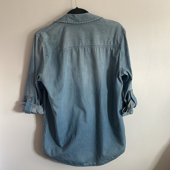 Michael Kors Button Down Chambray Top - Picture 2 of 6
